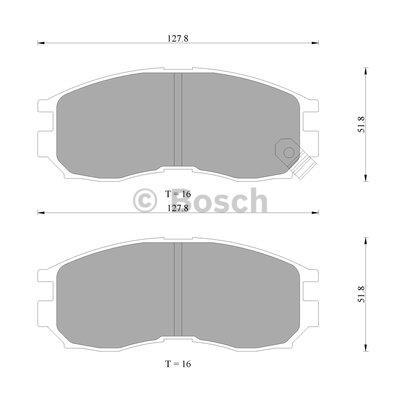 Bosch 0 986 505 743 Гальмівні колодки, комплект 0986505743: Купити в Україні - Добра ціна на EXIST.UA!