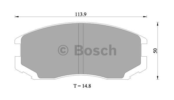 Bosch 0 986 505 936 Гальмівні колодки, комплект 0986505936: Купити в Україні - Добра ціна на EXIST.UA!