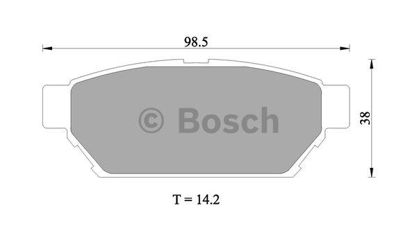 Bosch 0 986 505 945 Гальмівні колодки, комплект 0986505945: Купити в Україні - Добра ціна на EXIST.UA!