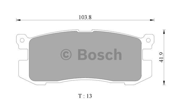 Bosch 0 986 505 968 Гальмівні колодки, комплект 0986505968: Приваблива ціна - Купити в Україні на EXIST.UA!