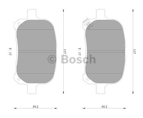 Bosch 0 986 AB2 326 Гальмівні колодки, комплект 0986AB2326: Купити в Україні - Добра ціна на EXIST.UA!