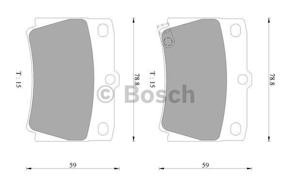 Bosch 0 986 AB2 331 Гальмівні колодки, комплект 0986AB2331: Купити в Україні - Добра ціна на EXIST.UA!
