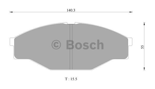 Bosch 0 986 AB2 340 Гальмівні колодки, комплект 0986AB2340: Купити в Україні - Добра ціна на EXIST.UA!