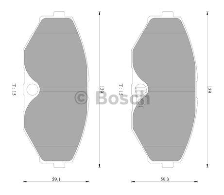 Bosch 0 986 AB2 345 Гальмівні колодки, комплект 0986AB2345: Купити в Україні - Добра ціна на EXIST.UA!