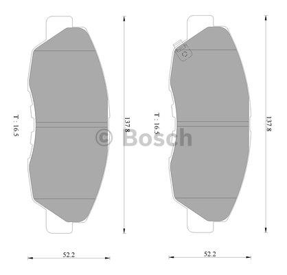 Bosch 0 986 AB2 363 Гальмівні колодки, комплект 0986AB2363: Купити в Україні - Добра ціна на EXIST.UA!