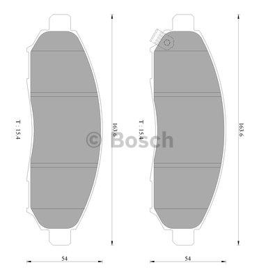 Bosch 0 986 AB2 372 Гальмівні колодки, комплект 0986AB2372: Купити в Україні - Добра ціна на EXIST.UA!