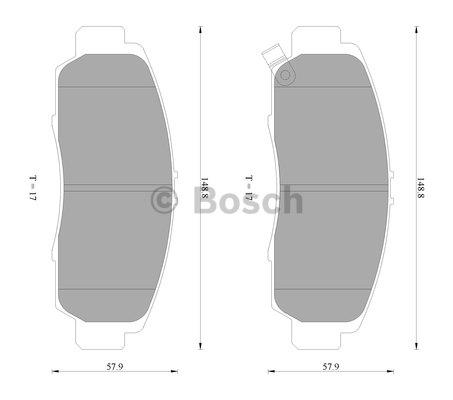 Bosch 0 986 AB2 381 Гальмівні колодки, комплект 0986AB2381: Купити в Україні - Добра ціна на EXIST.UA!