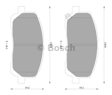 Bosch 0 986 AB2 384 Гальмівні колодки, комплект 0986AB2384: Купити в Україні - Добра ціна на EXIST.UA!