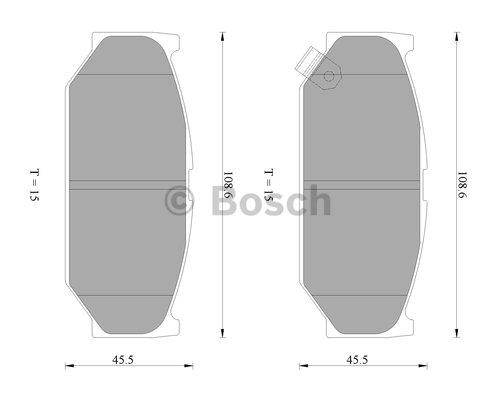 Bosch 0 986 AB2 402 Гальмівні колодки, комплект 0986AB2402: Купити в Україні - Добра ціна на EXIST.UA!
