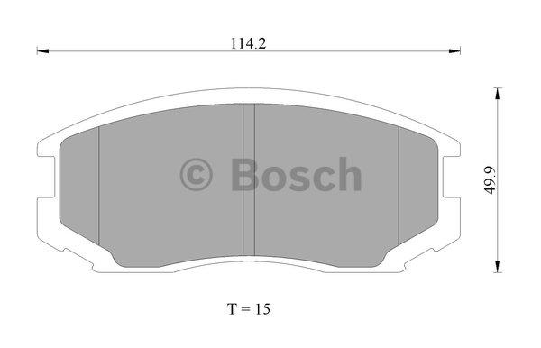 Bosch 0 986 AB2 407 Гальмівні колодки, комплект 0986AB2407: Купити в Україні - Добра ціна на EXIST.UA!