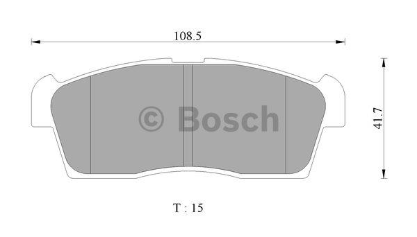 Bosch 0 986 AB2 416 Гальмівні колодки, комплект 0986AB2416: Купити в Україні - Добра ціна на EXIST.UA!