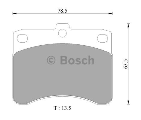 Bosch 0 986 AB2 435 Гальмівні колодки, комплект 0986AB2435: Купити в Україні - Добра ціна на EXIST.UA!