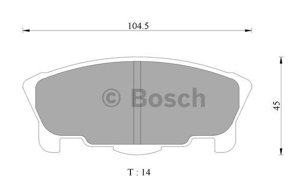 Bosch 0 986 AB2 437 Гальмівні колодки, комплект 0986AB2437: Купити в Україні - Добра ціна на EXIST.UA!