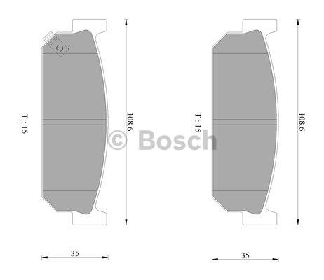 Bosch 0 986 AB2 440 Гальмівні колодки, комплект 0986AB2440: Купити в Україні - Добра ціна на EXIST.UA!