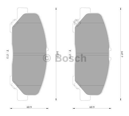 Bosch 0 986 AB2 448 Гальмівні колодки, комплект 0986AB2448: Купити в Україні - Добра ціна на EXIST.UA!