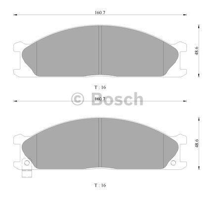 Bosch 0 986 AB2 467 Гальмівні колодки, комплект 0986AB2467: Купити в Україні - Добра ціна на EXIST.UA!