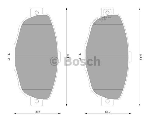 Bosch 0 986 AB2 487 Гальмівні колодки, комплект 0986AB2487: Купити в Україні - Добра ціна на EXIST.UA!