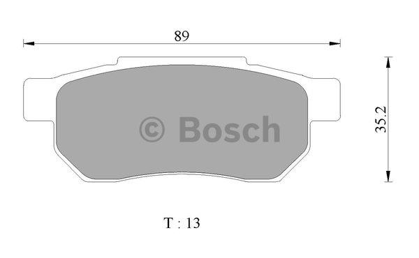 Bosch 0 986 AB2 489 Гальмівні колодки, комплект 0986AB2489: Купити в Україні - Добра ціна на EXIST.UA!