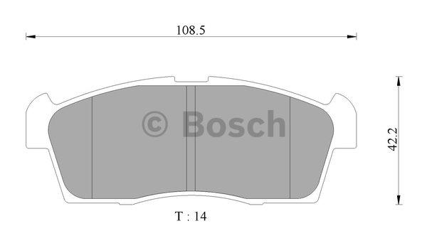 Bosch 0 986 AB2 490 Гальмівні колодки, комплект 0986AB2490: Купити в Україні - Добра ціна на EXIST.UA!