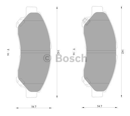 Bosch 0 986 AB2 493 Гальмівні колодки, комплект 0986AB2493: Купити в Україні - Добра ціна на EXIST.UA!