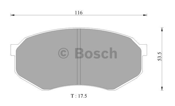 Bosch 0 986 AB2 497 Гальмівні колодки, комплект 0986AB2497: Купити в Україні - Добра ціна на EXIST.UA!