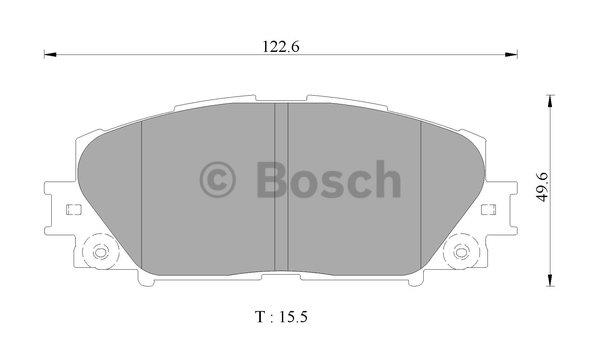Bosch 0 986 AB2 500 Гальмівні колодки, комплект 0986AB2500: Купити в Україні - Добра ціна на EXIST.UA!