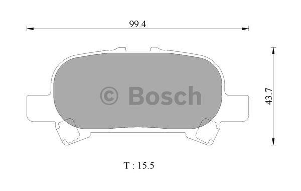 Bosch 0 986 AB2 504 Гальмівні колодки, комплект 0986AB2504: Купити в Україні - Добра ціна на EXIST.UA!