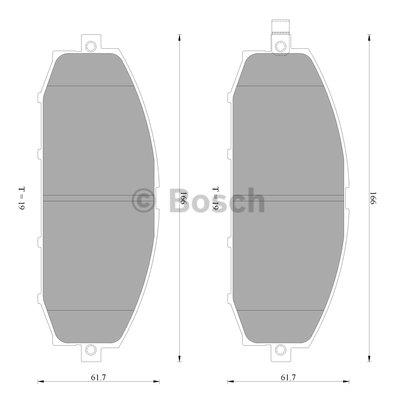 Bosch 0 986 AB2 551 Гальмівні колодки, комплект 0986AB2551: Купити в Україні - Добра ціна на EXIST.UA!
