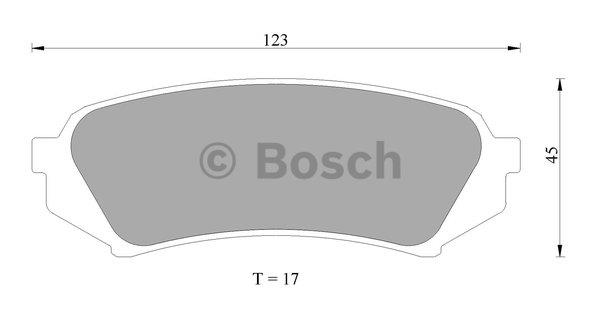 Bosch 0 986 AB2 606 Гальмівні колодки, комплект 0986AB2606: Купити в Україні - Добра ціна на EXIST.UA!
