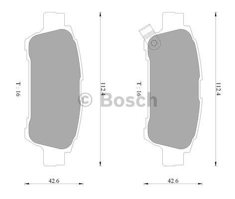 Bosch 0 986 AB2 673 Гальмівні колодки, комплект 0986AB2673: Купити в Україні - Добра ціна на EXIST.UA!