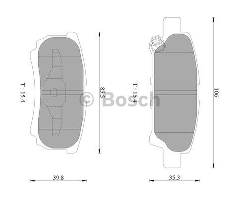 Bosch 0 986 AB2 754 Гальмівні колодки, комплект 0986AB2754: Купити в Україні - Добра ціна на EXIST.UA!