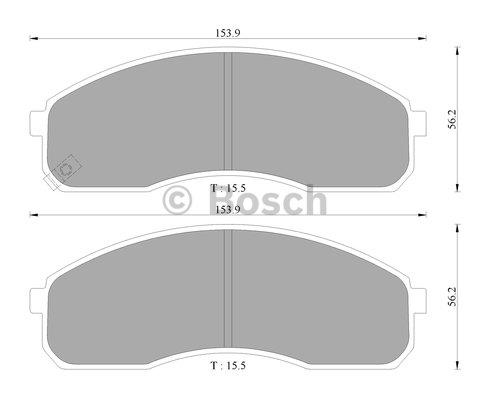 Bosch 0 986 AB3 029 Гальмівні колодки, комплект 0986AB3029: Купити в Україні - Добра ціна на EXIST.UA!
