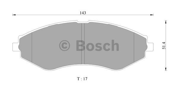 Bosch 0 986 AB3 032 Гальмівні колодки, комплект 0986AB3032: Купити в Україні - Добра ціна на EXIST.UA!