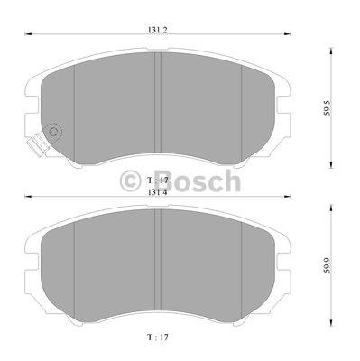 Bosch 0 986 AB3 039 Гальмівні колодки, комплект 0986AB3039: Купити в Україні - Добра ціна на EXIST.UA!