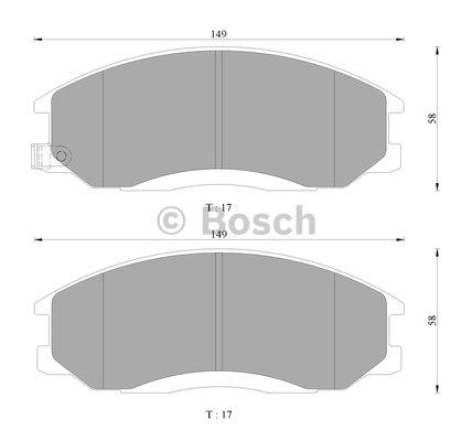 Bosch 0 986 AB3 040 Гальмівні колодки, комплект 0986AB3040: Купити в Україні - Добра ціна на EXIST.UA!