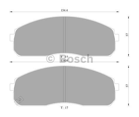 Bosch 0 986 AB3 051 Гальмівні колодки, комплект 0986AB3051: Купити в Україні - Добра ціна на EXIST.UA!