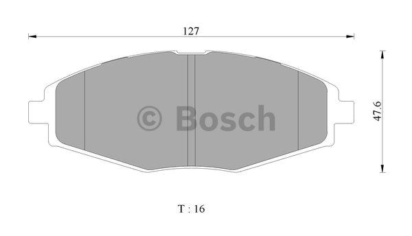 Bosch 0 986 AB3 060 Гальмівні колодки, комплект 0986AB3060: Купити в Україні - Добра ціна на EXIST.UA!