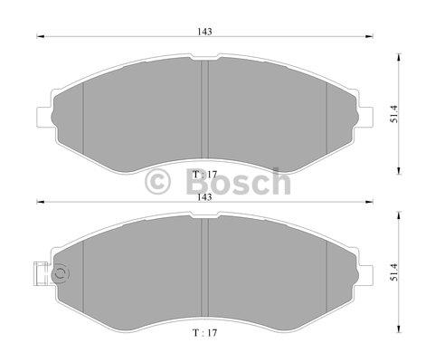Bosch 0 986 AB3 061 Гальмівні колодки, комплект 0986AB3061: Купити в Україні - Добра ціна на EXIST.UA!