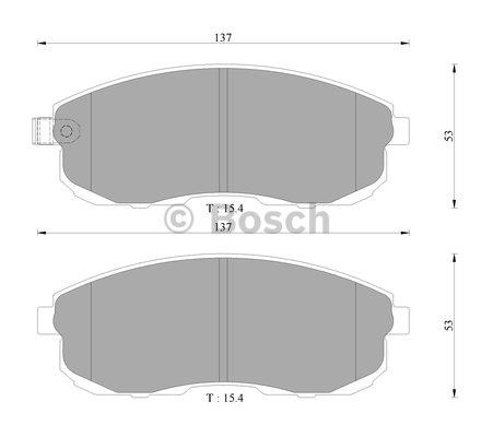 Bosch 0 986 AB3 063 Гальмівні колодки, комплект 0986AB3063: Купити в Україні - Добра ціна на EXIST.UA!