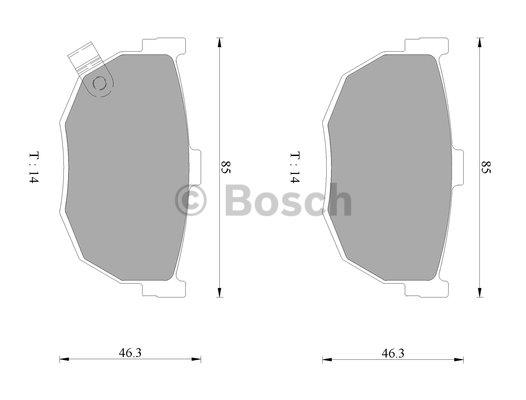 Bosch 0 986 AB3 064 Гальмівні колодки, комплект 0986AB3064: Купити в Україні - Добра ціна на EXIST.UA!