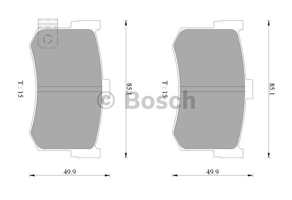Bosch 0 986 AB3 065 Гальмівні колодки, комплект 0986AB3065: Купити в Україні - Добра ціна на EXIST.UA!