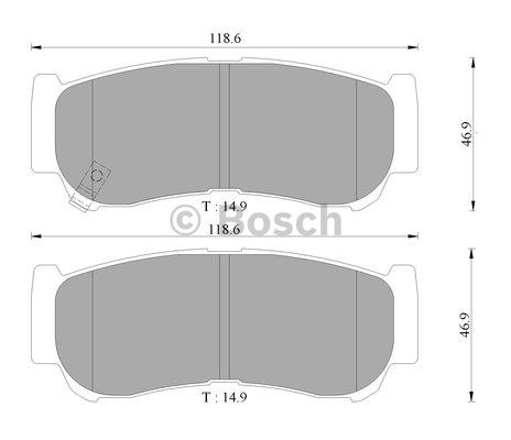 Bosch 0 986 AB3 067 Гальмівні колодки, комплект 0986AB3067: Купити в Україні - Добра ціна на EXIST.UA!