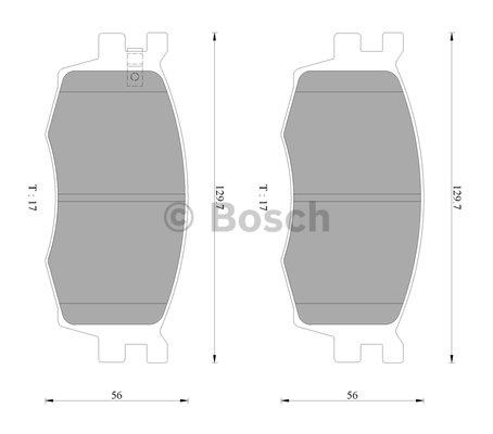 Bosch 0 986 AB3 077 Гальмівні колодки, комплект 0986AB3077: Купити в Україні - Добра ціна на EXIST.UA!