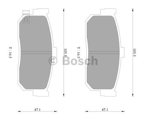 Bosch 0 986 AB3 084 Гальмівні колодки, комплект 0986AB3084: Купити в Україні - Добра ціна на EXIST.UA!