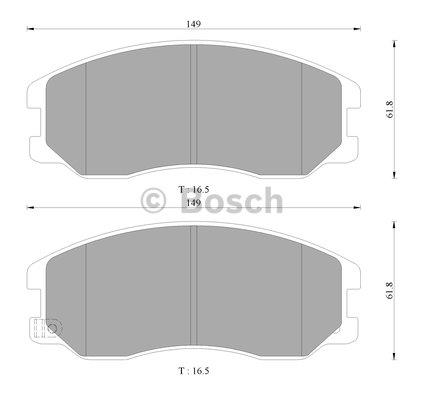 Bosch 0 986 AB3 089 Гальмівні колодки, комплект 0986AB3089: Купити в Україні - Добра ціна на EXIST.UA!