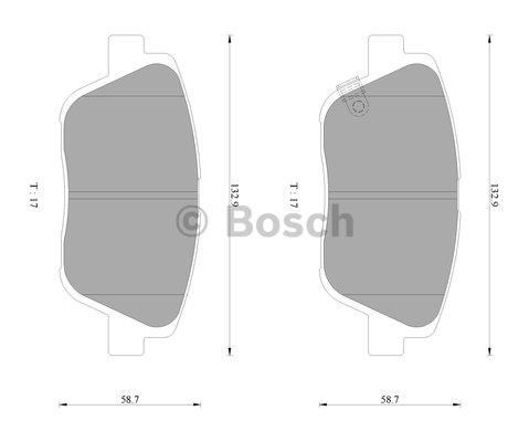 Bosch 0 986 AB3 093 Гальмівні колодки, комплект 0986AB3093: Купити в Україні - Добра ціна на EXIST.UA!