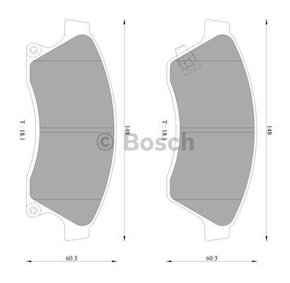 Bosch 0 986 AB3 096 Гальмівні колодки, комплект 0986AB3096: Купити в Україні - Добра ціна на EXIST.UA!