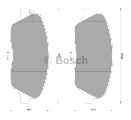 Bosch 0 986 AB3 097 Гальмівні колодки, комплект 0986AB3097: Купити в Україні - Добра ціна на EXIST.UA!