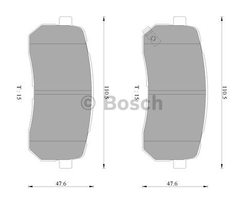 Bosch 0 986 AB3 101 Гальмівні колодки, комплект 0986AB3101: Купити в Україні - Добра ціна на EXIST.UA!