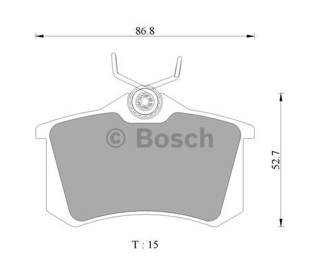 Bosch 0 986 AB3 129 Гальмівні колодки, комплект 0986AB3129: Купити в Україні - Добра ціна на EXIST.UA!